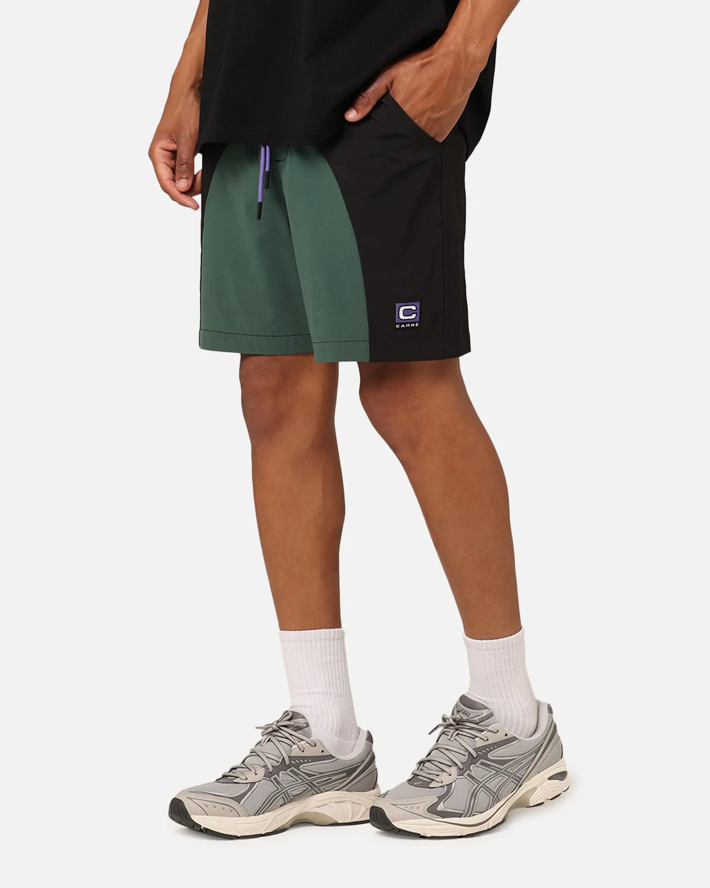 Carre Two Tone Shorts Black/Green