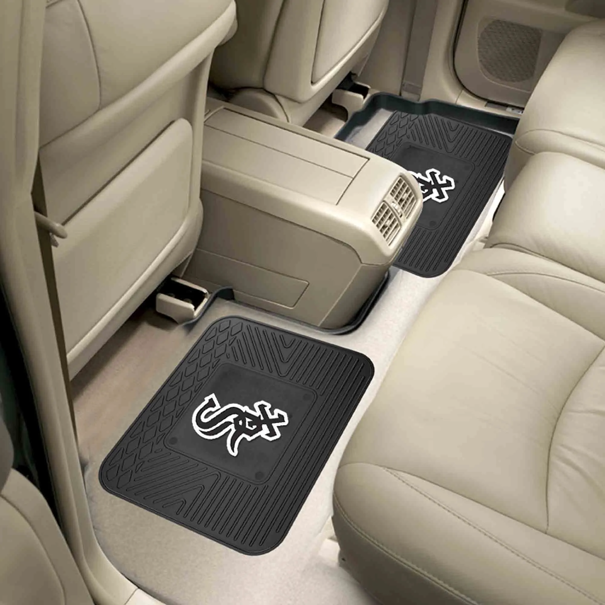 Chicago White Sox Back Seat Car Utility Mats - 2 Piece Set