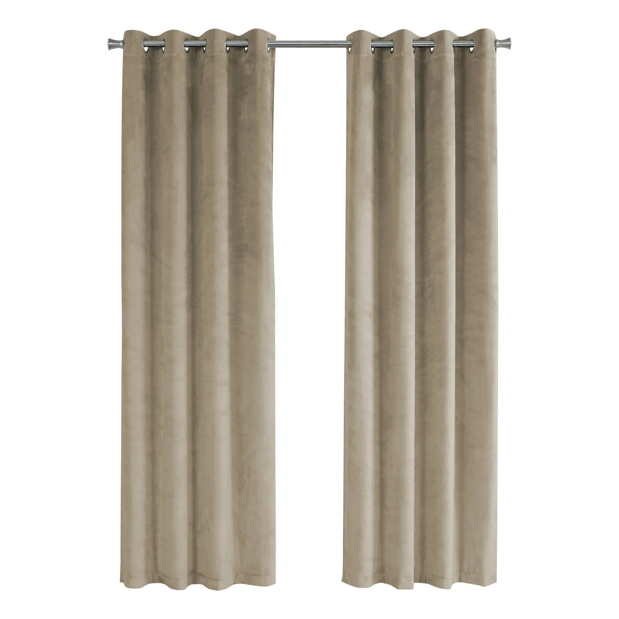 Curtain Panel - 2Pcs / 52"W X 84"H Beige Room Darkening