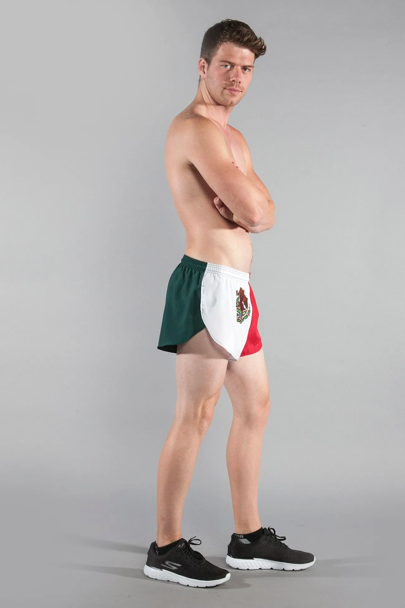 Men's 1" Elite Split Shorts- Mexico
