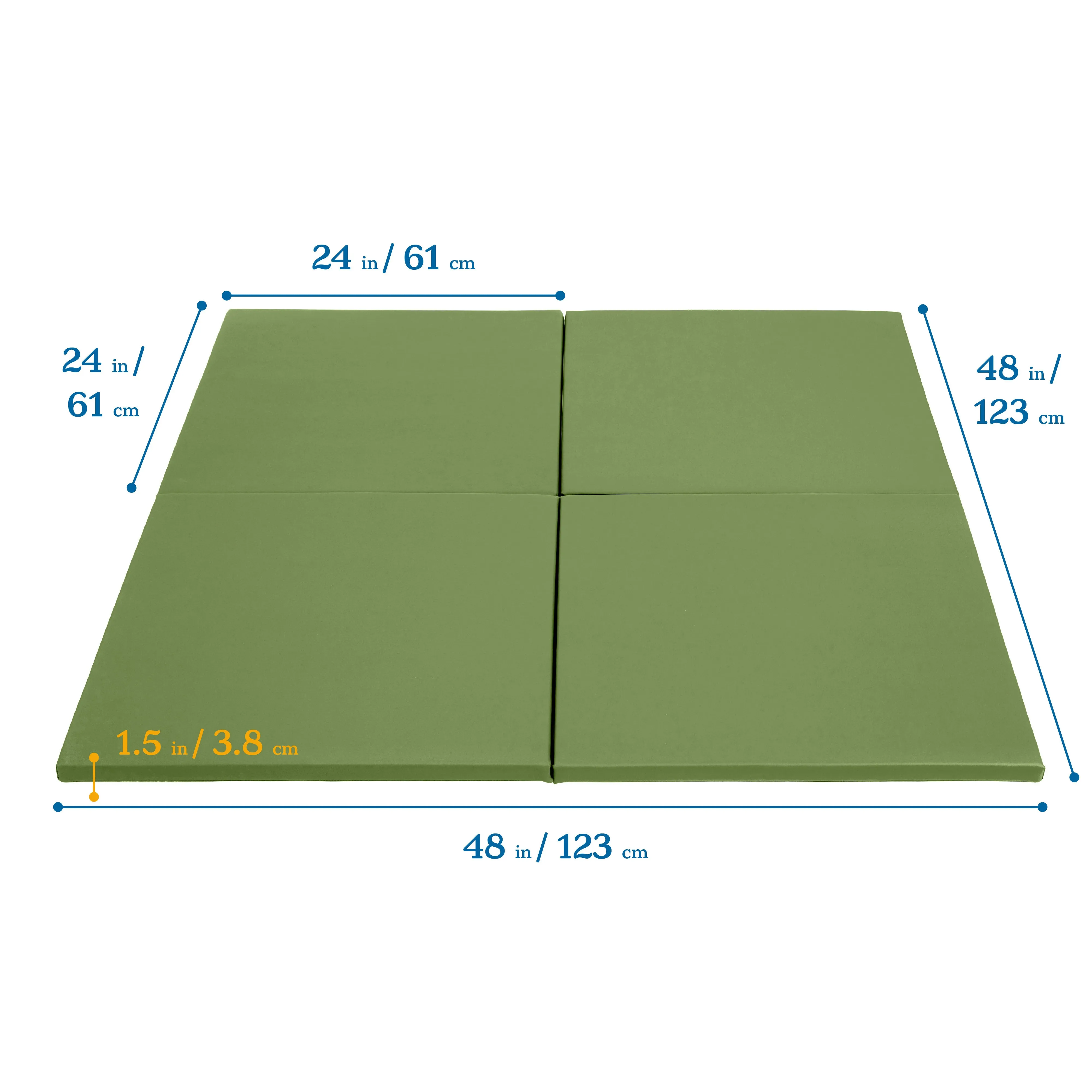 Play Patch Activity Mat Squares, Modular Playmat, 4-Pack
