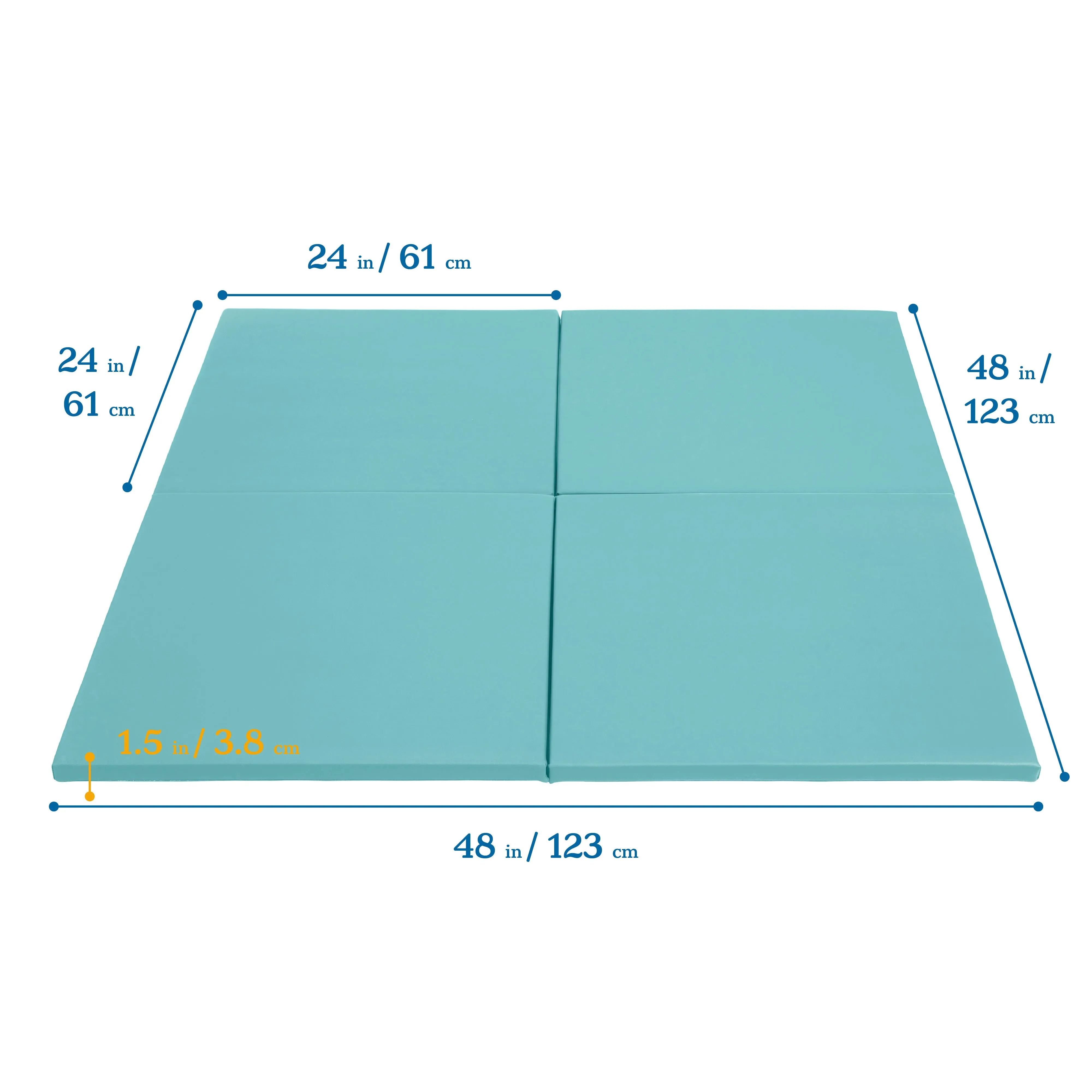 Play Patch Activity Mat Squares, Modular Playmat, 4-Pack