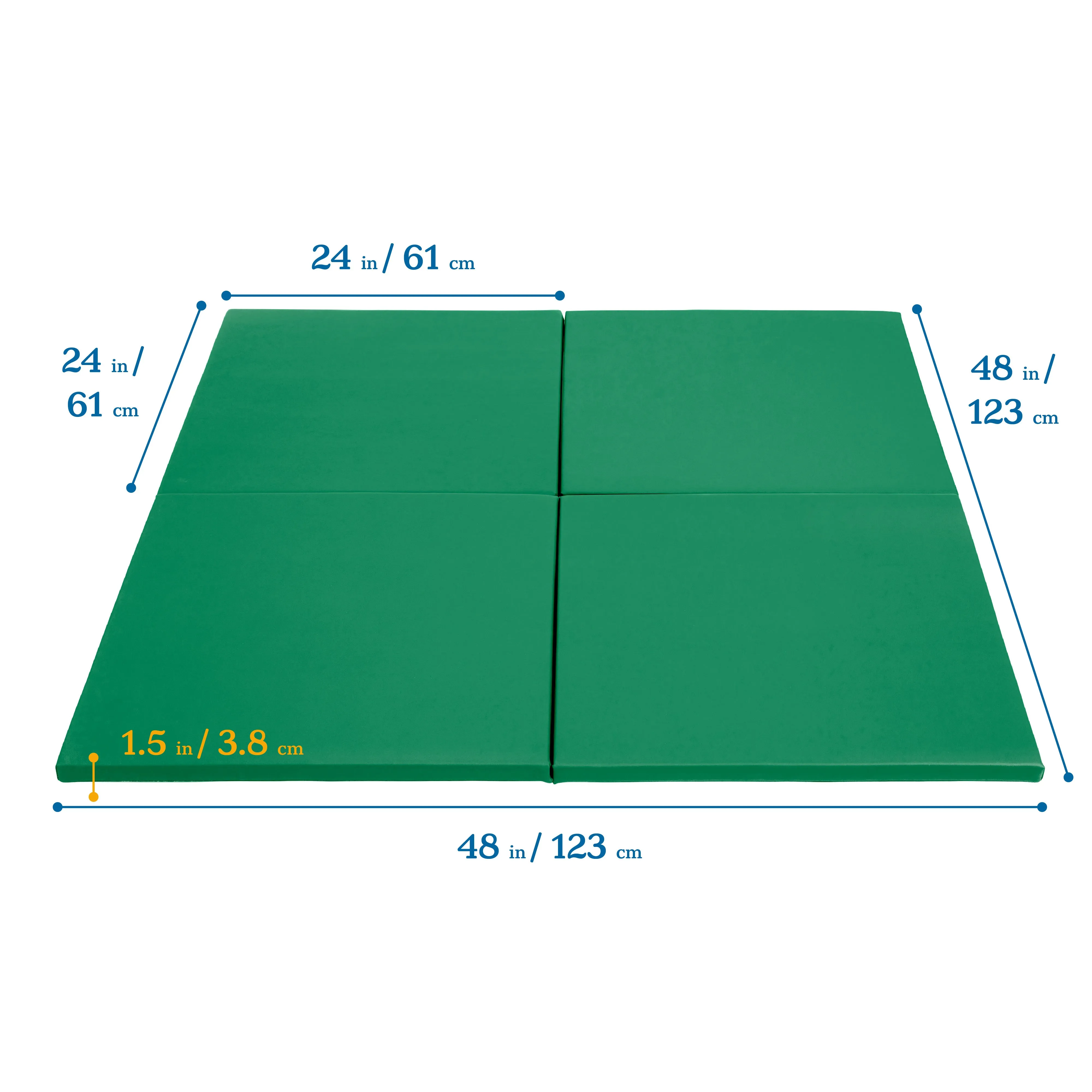 Play Patch Activity Mat Squares, Modular Playmat, 4-Pack