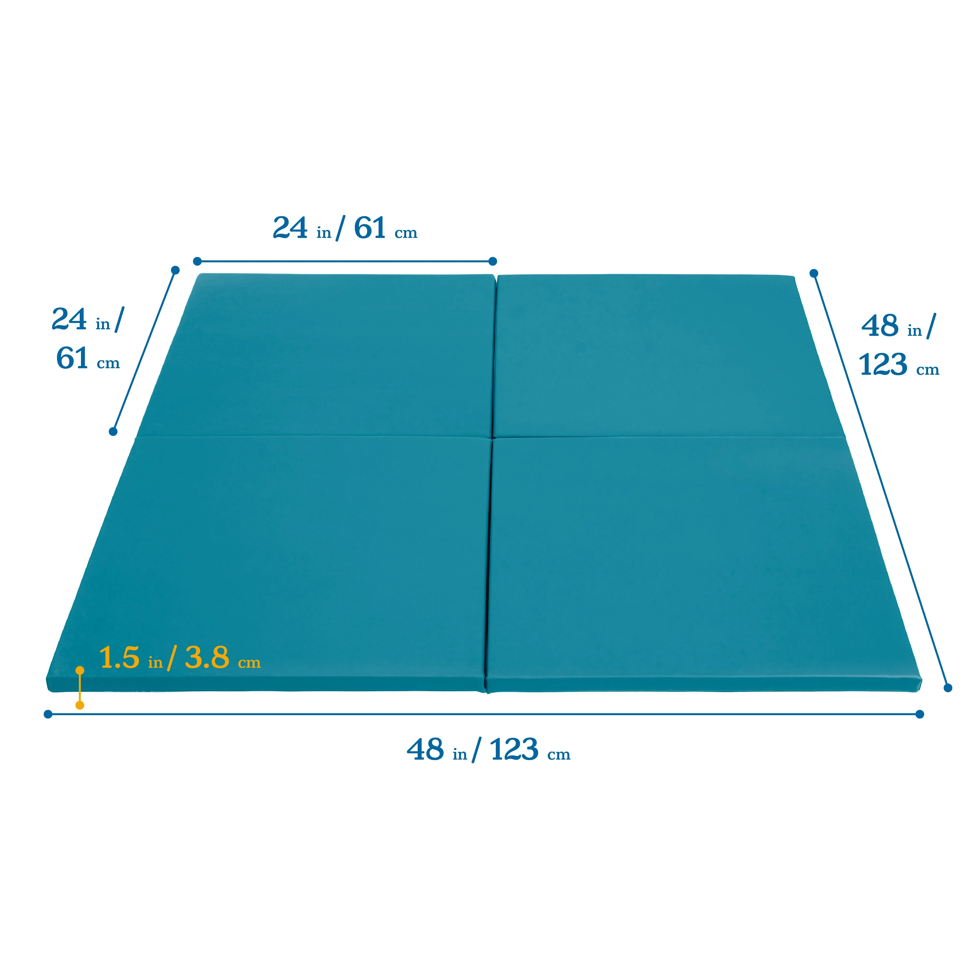 Play Patch Activity Mat Squares, Modular Playmat, 4-Pack