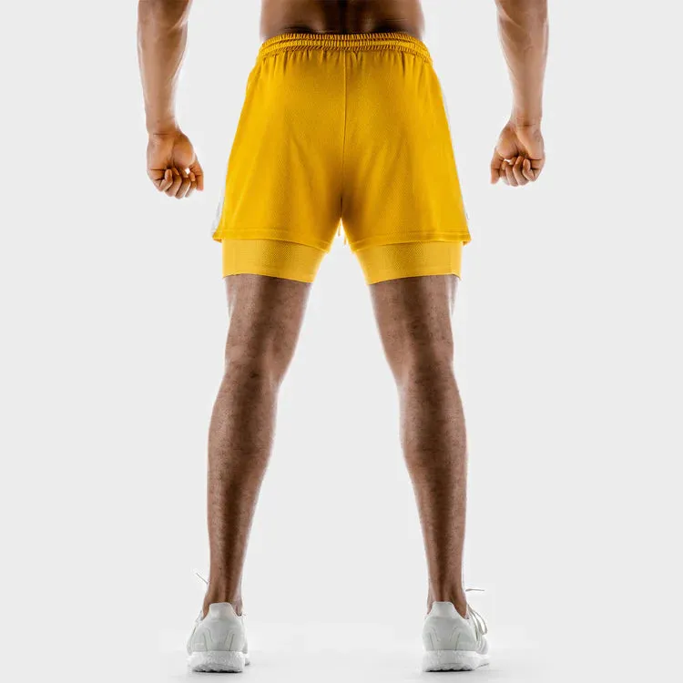 SQUATWOLF Men's Hybrid Performance 2 in 1 Shorts